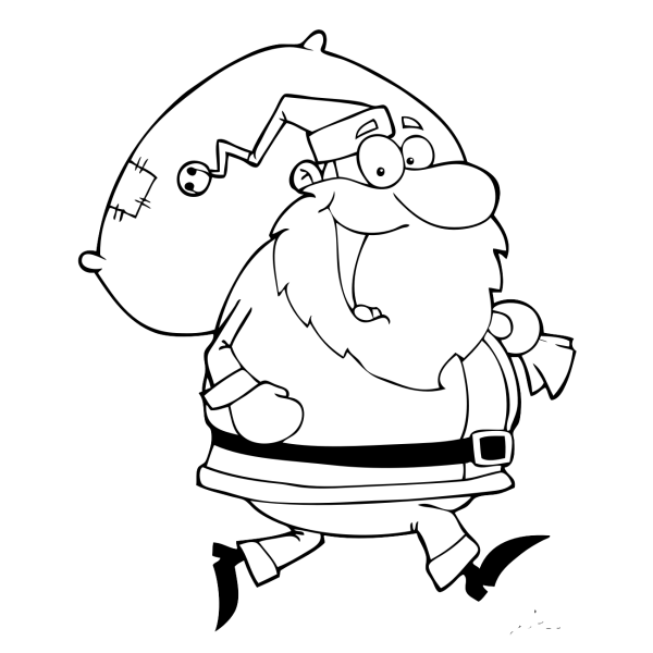 109 Disegni Babbo Natale Da Colorare