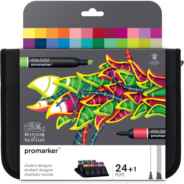 Winsor & Newton Promarker 24 Astuccio Student Set - Pennarelli Professionali