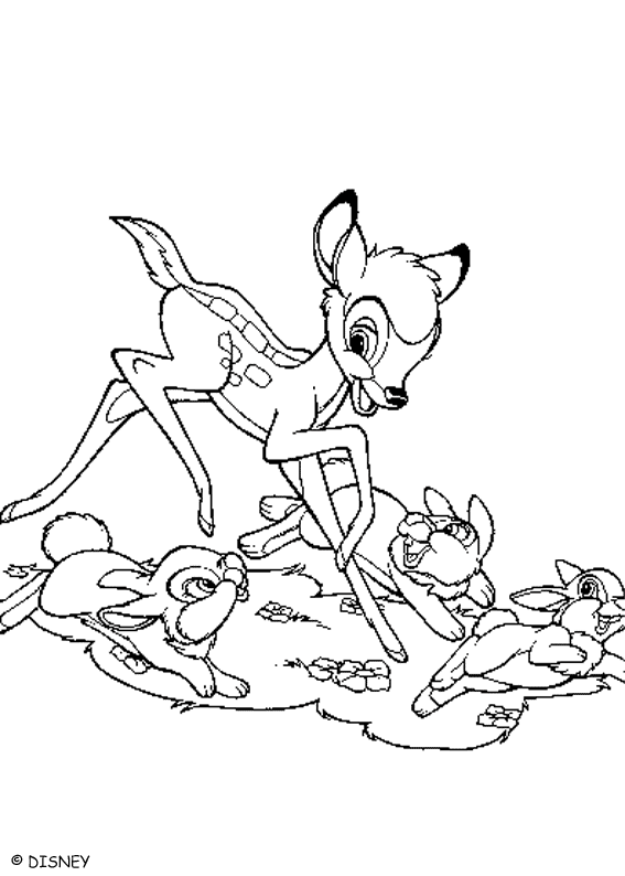 67 Disegni Bambi Da Colorare Per Bambini