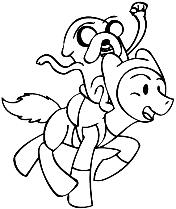 14 Disegni Adventure Time Da Colorare