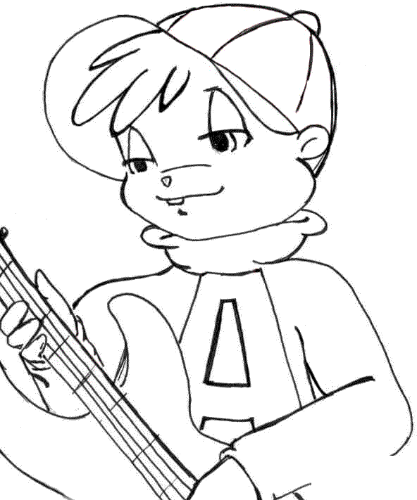 22 Disegni Alvin Superstar and the chipmunks da colorare