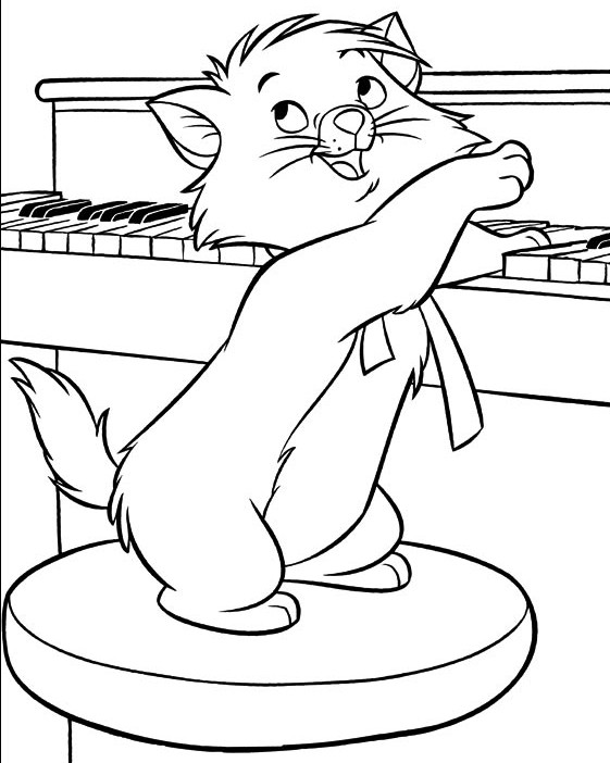 19 Disegni Aristogatti Da Colorare Per Bambini
