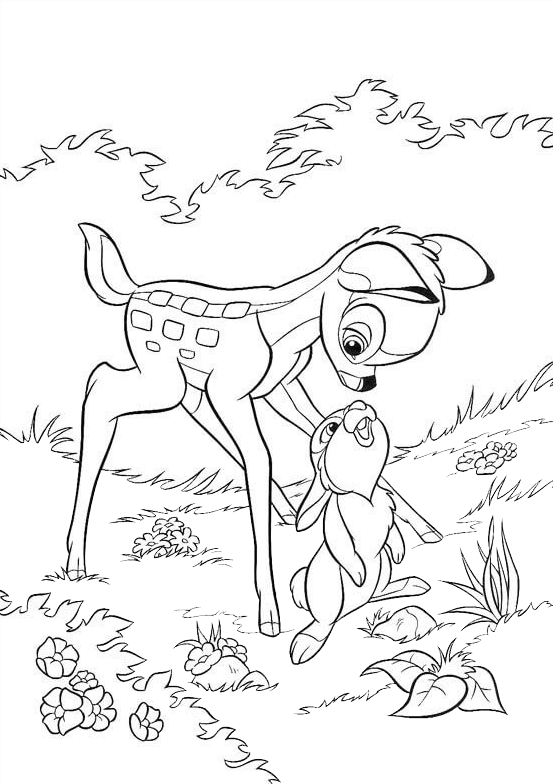 67 Disegni Bambi Da Colorare Per Bambini