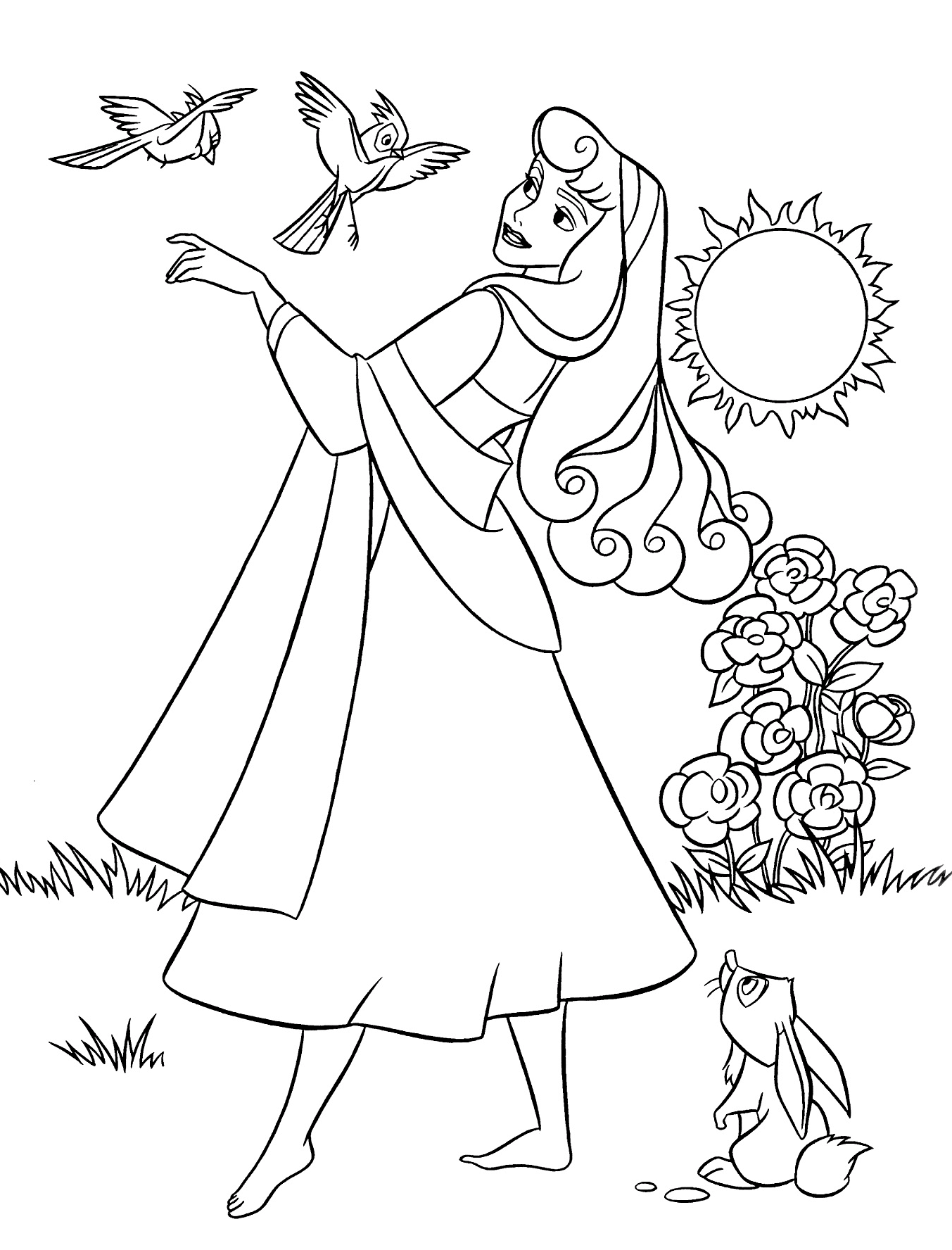 29 Disegni La Bella Addormentata da Colorare