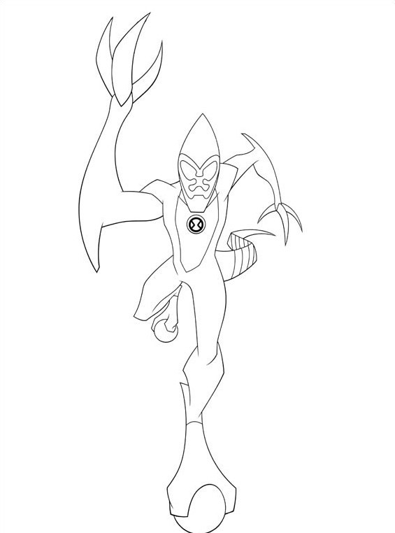 84 Disegni Ben Ten Da Colorare Per Bambini