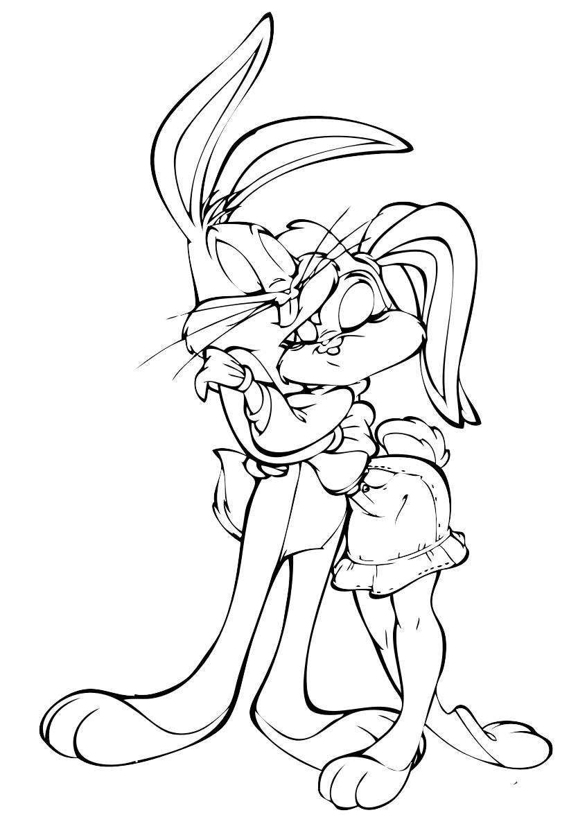 15 Disegni di Bugs Bunny da colorare