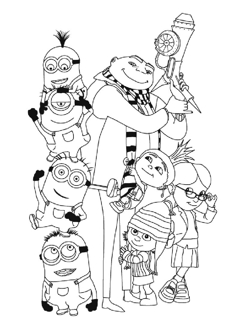 43 Disegni Cattivissimo Me Da Colorare Gratis