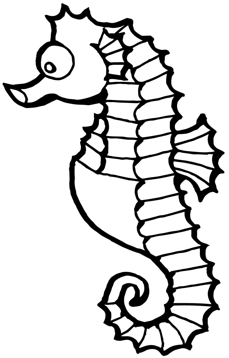 13 Disegni Cavalluccio Marino Da Colorare Per Bambini