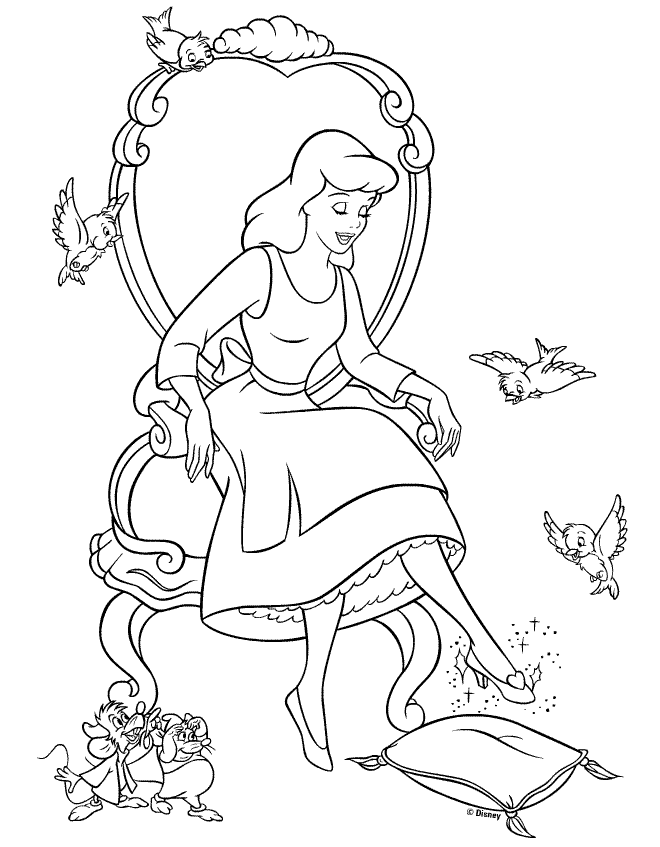 18 Disegni Cenerentola Da Colorare