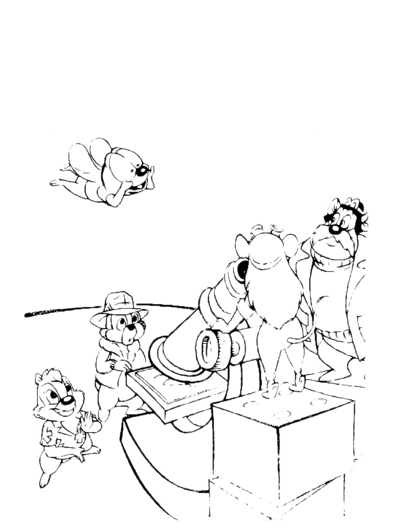 32 Disegni Cip E Ciop Da Colorare