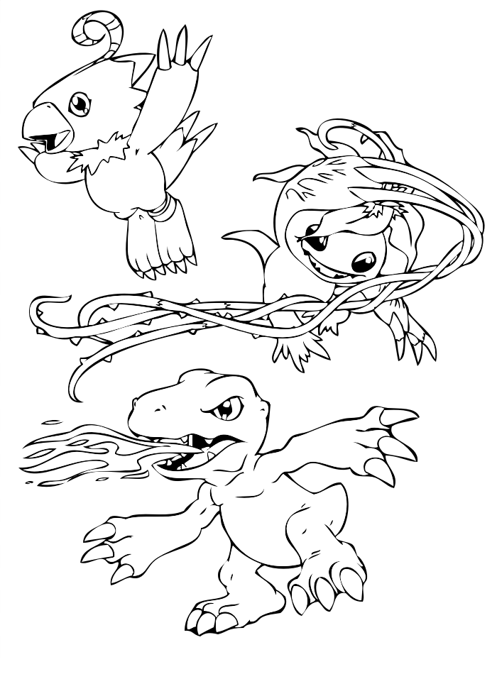 26 Disegni Digimon Da Colorare Per Bambini