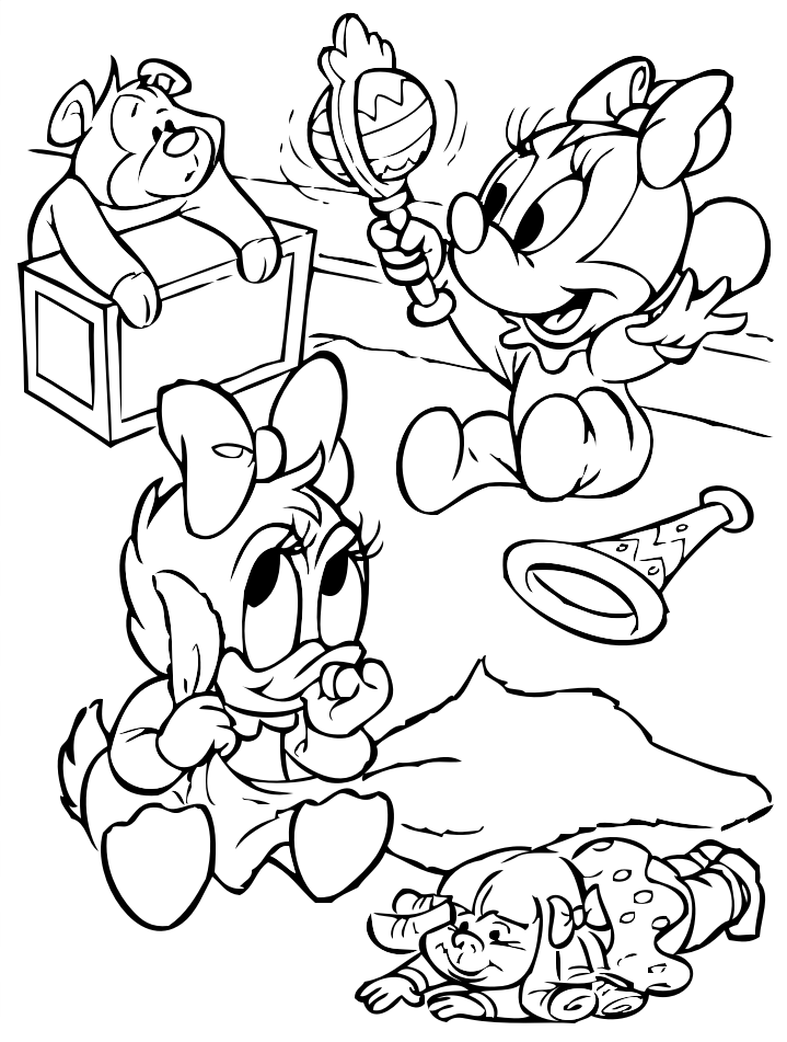 14 Disegni Disney Da Colorare Per Bambini
