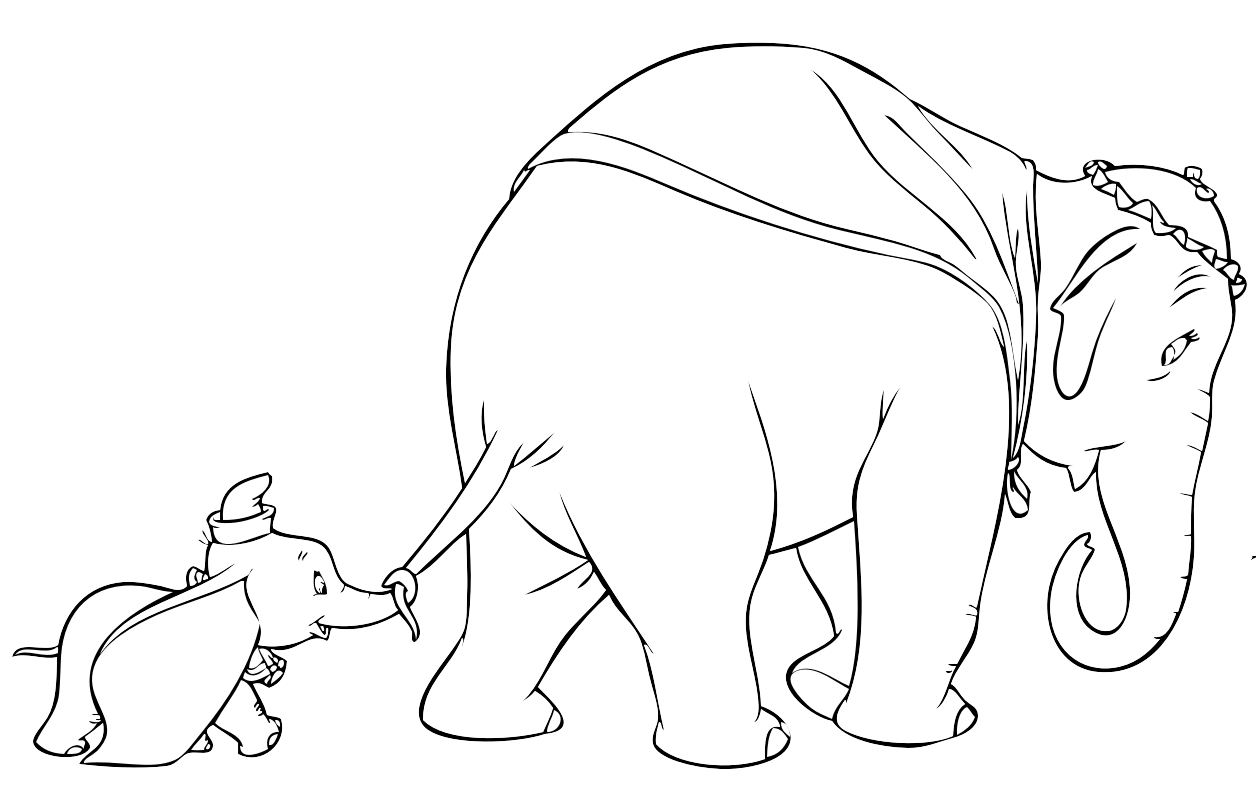 25 Disegni Dumbo Da Colorare Per Bambini
