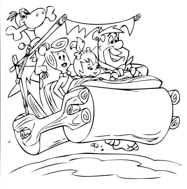 15 Disegni Flinstones Da Colorare