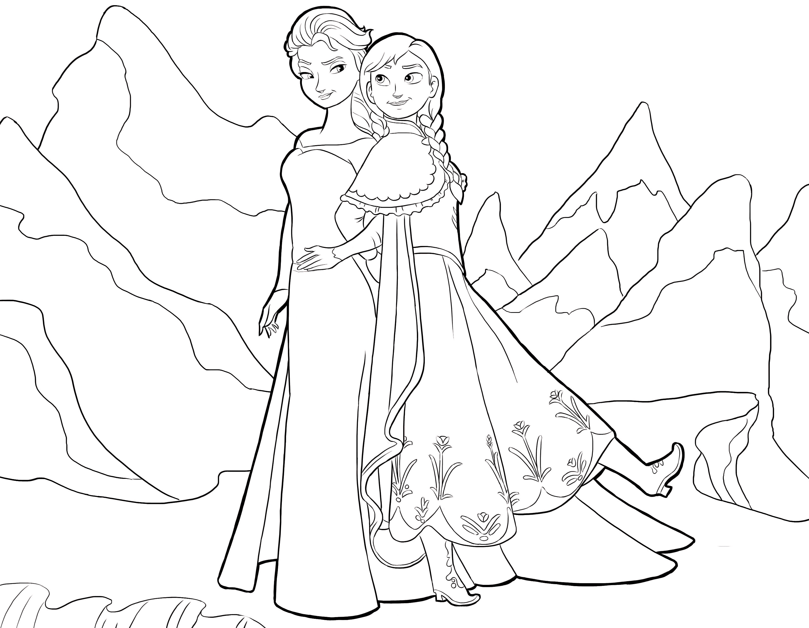 29 Disegni Frozen da colorare e stampare
