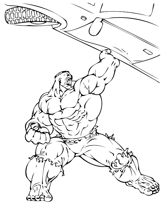 25 Disegni Hulk Da Colorare Per Bambini