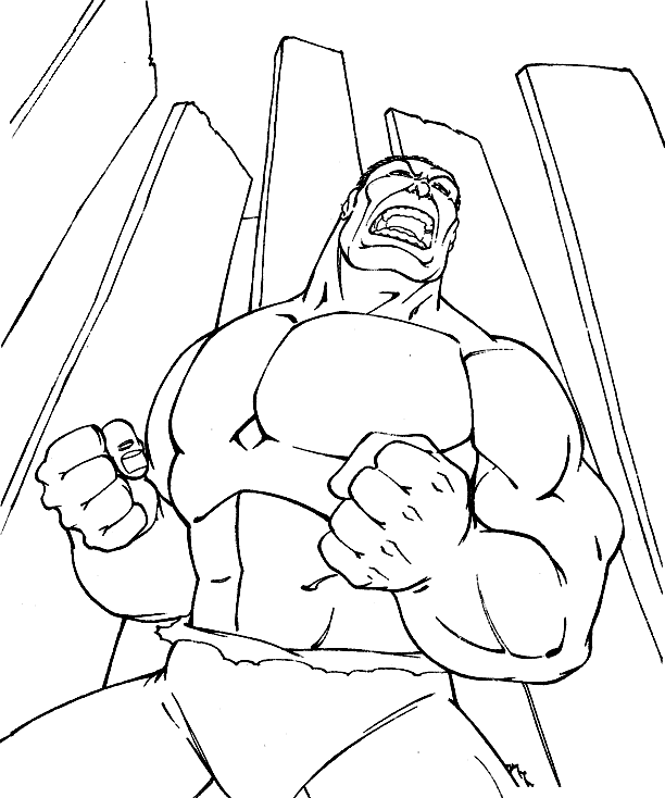 25 Disegni Hulk Da Colorare Per Bambini