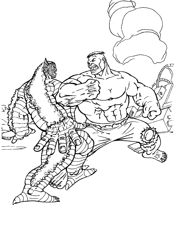 25 Disegni Hulk da Colorare per bambini