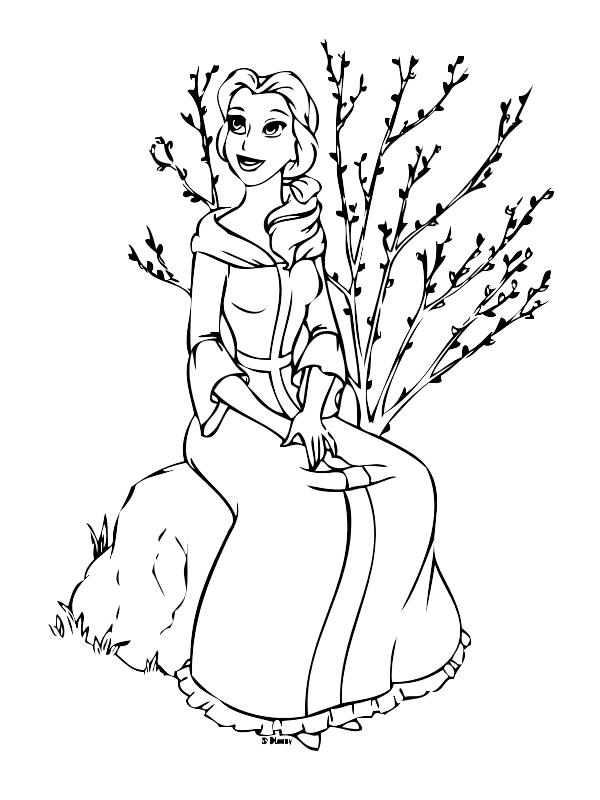 39 Disegni La Bella E La Bestia Da Colorare