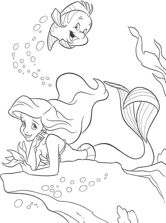 46 Disegni La Sirenetta Da Colorare