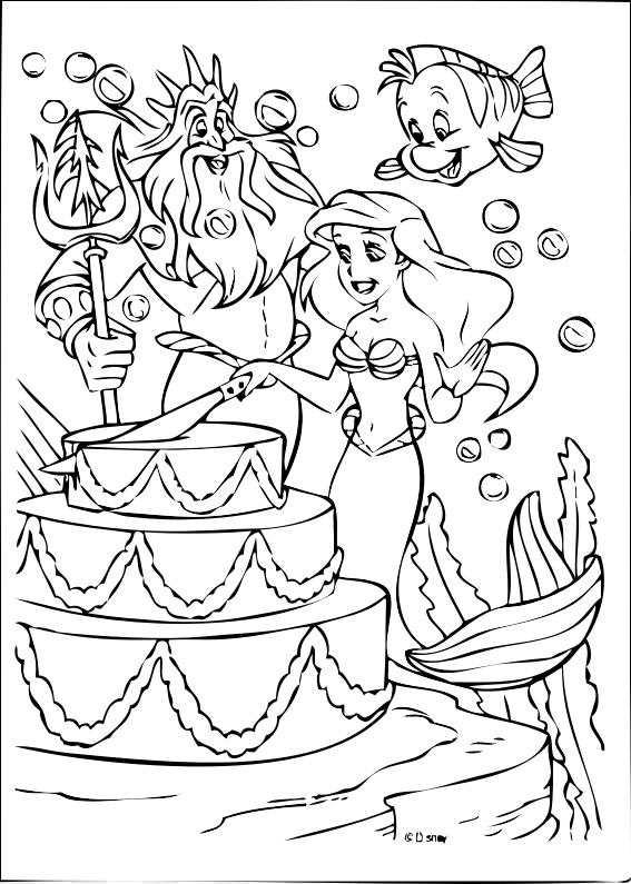 46 Disegni La Sirenetta Da Colorare