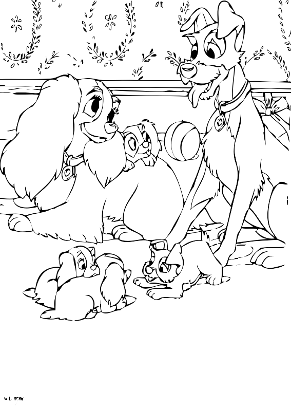 29 Disegni Lilli E Il Vagabondo Da Colorare