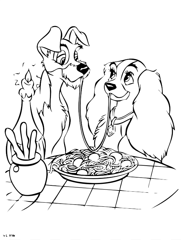 29 Disegni Lilli E Il Vagabondo Da Colorare
