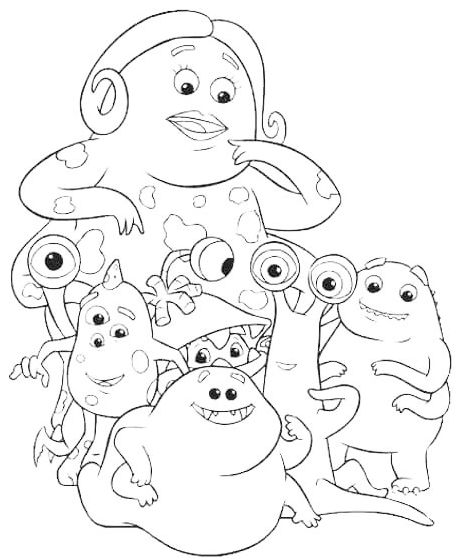 51 Disegni Monster Co Da Colorare