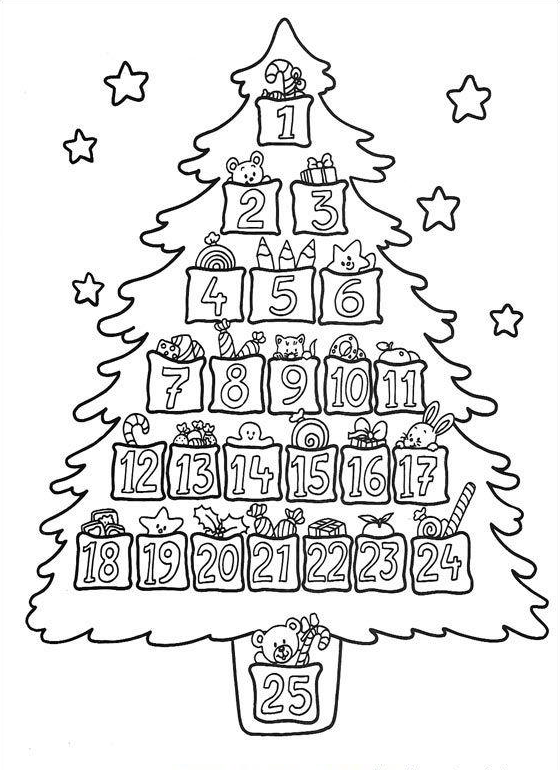23 Disegni Albero Di Natale Da Colorare