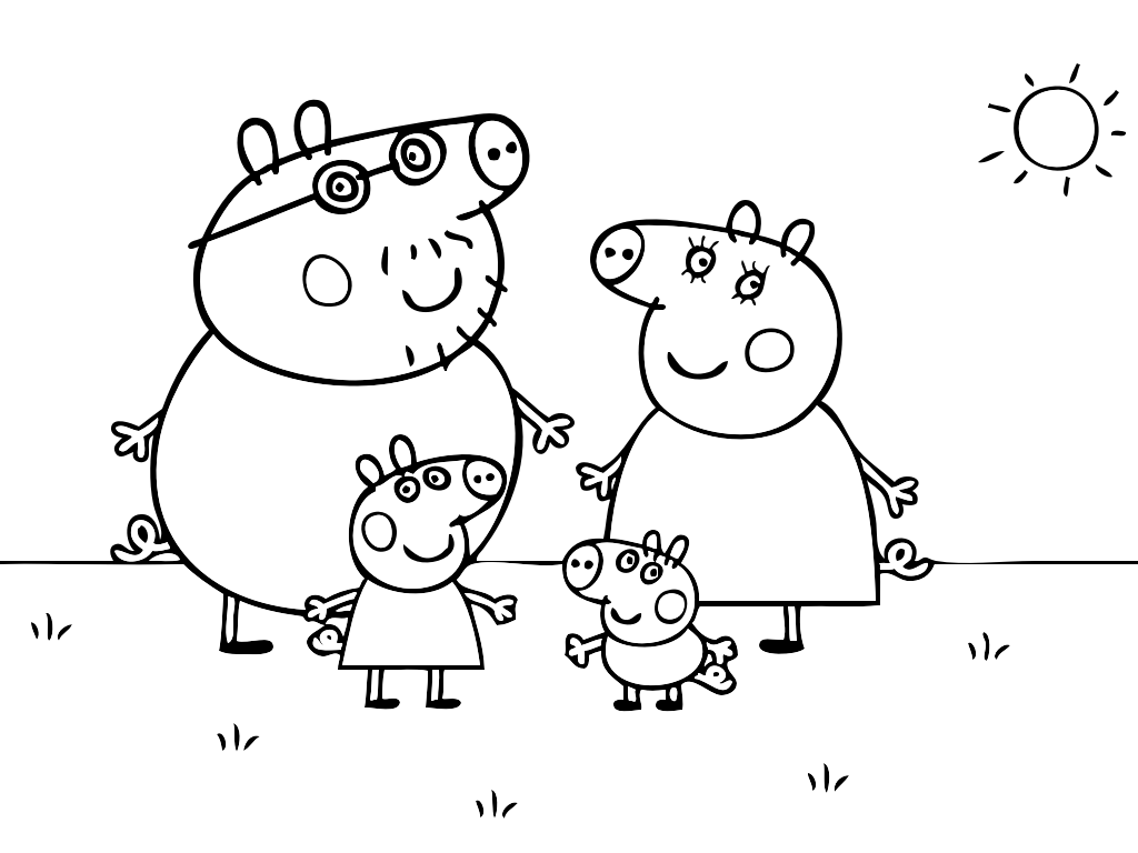 38 Disegni Peppa Pig da colorare e stampare.