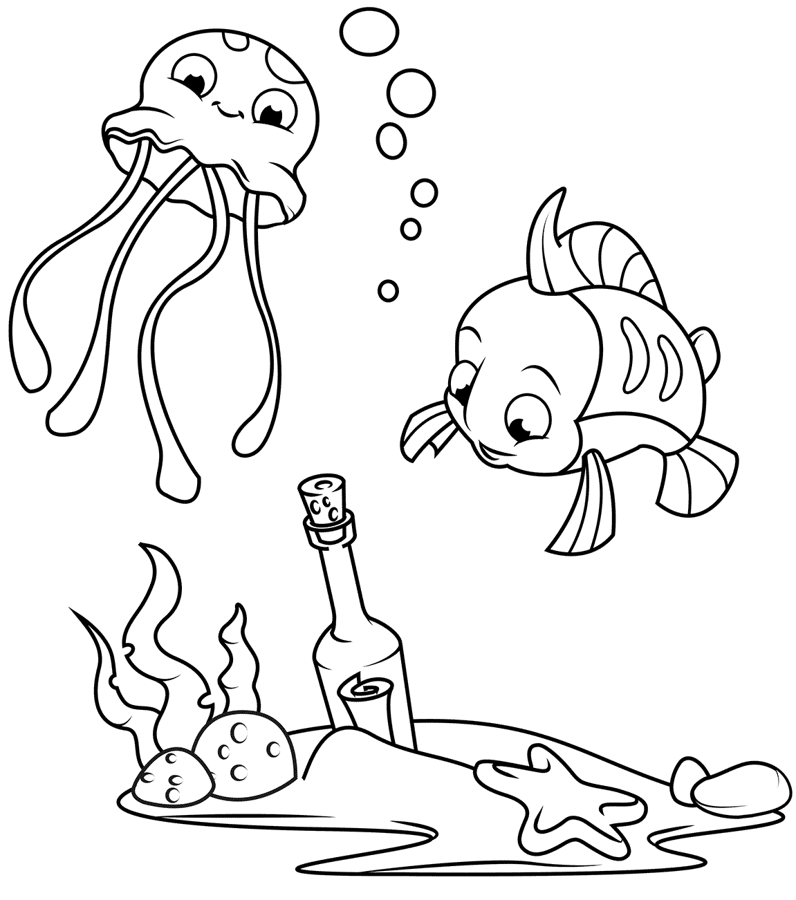 24 Disegni Pesciolini Da Colorare