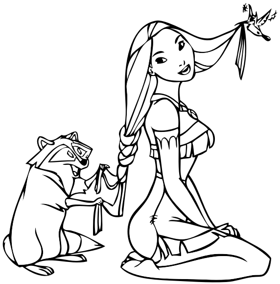 36 Disegni Pocahontas Da Colorare Per Bambine