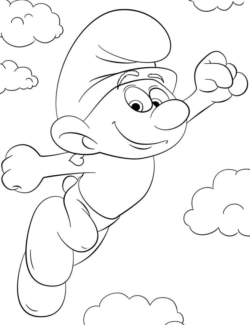 43 Disegni Puffi da Colorare
