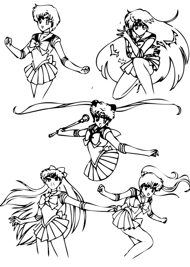 17 Disegni Sailormoon Da Colorare Per Bambine