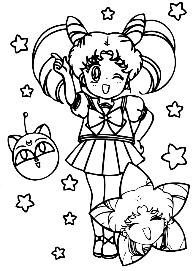 17 Disegni Sailormoon Da Colorare Per Bambine