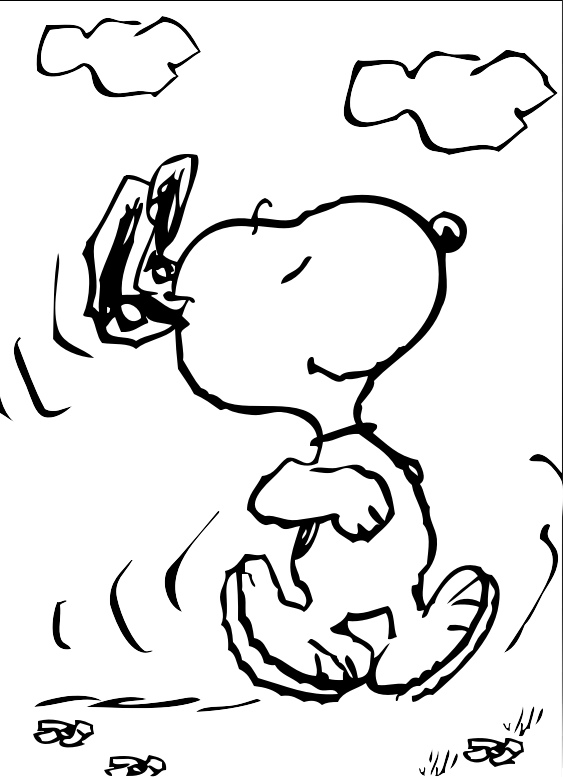 44 Disegni Snoopy Da Colorare