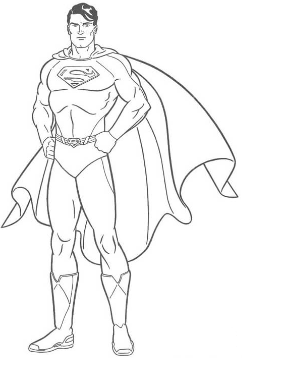 45 Disegni Superman Da Colorare