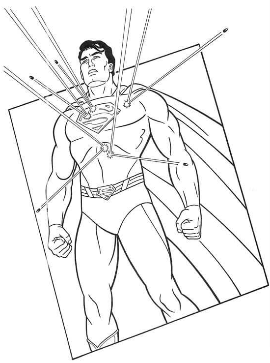45 Disegni Superman da colorare
