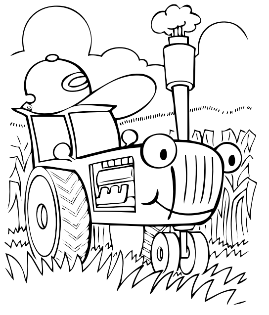 14 Disegni Di Trattori Da Colorare Per Bambini