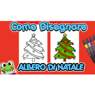 Come disegnare un Albero di Natale con Addobbi