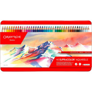 Caran d'Ache SUPRACOLOR 40 Colori - Matite Acquerellabili Soft