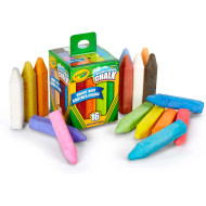 CRAYOLA Gessi Lavabili per Esterno, 16 Colori Assortiti