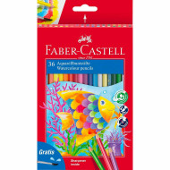 Faber-Castell 114437 - Set di Matite Colorate Classic Colour Acquarellabili, 36 pezzi