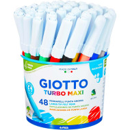 GIOTTO Turbo Maxi - 48 Pennarelli Lavabili a Punta Grossa