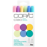 Pennarelli Professionali Copic Ciao Pastel Set da 6