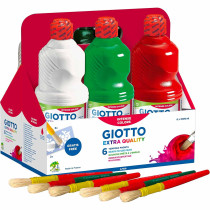 Giotto Tempera Pronta Qualità Extra - Confezione 6 Flaconi da 1 Litro